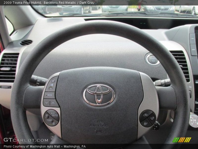 Barcelona Red Metallic / Dark Gray 2009 Toyota Prius Hybrid