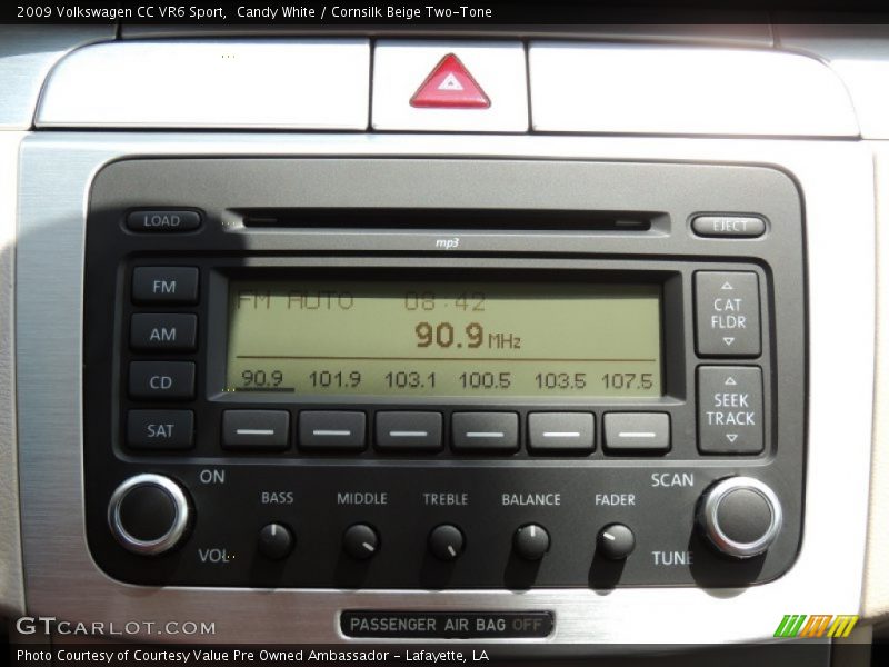 Candy White / Cornsilk Beige Two-Tone 2009 Volkswagen CC VR6 Sport