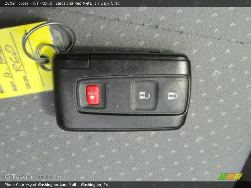 Barcelona Red Metallic / Dark Gray 2009 Toyota Prius Hybrid