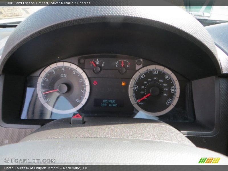 Silver Metallic / Charcoal 2008 Ford Escape Limited