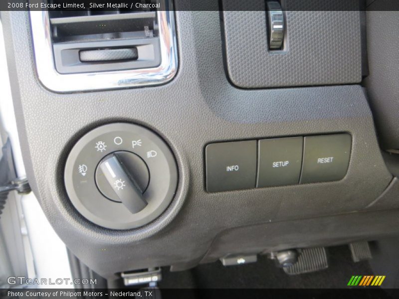 Silver Metallic / Charcoal 2008 Ford Escape Limited