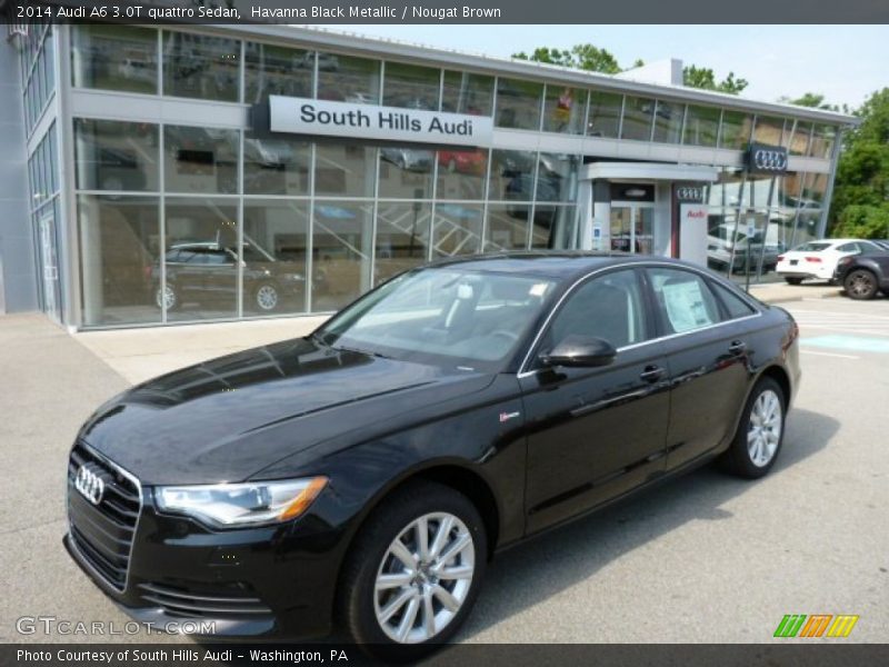 Havanna Black Metallic / Nougat Brown 2014 Audi A6 3.0T quattro Sedan