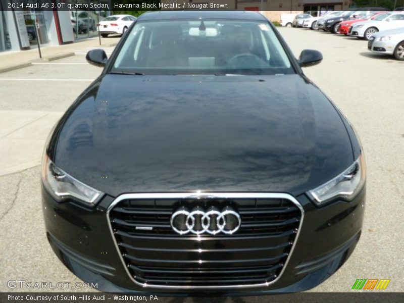 Havanna Black Metallic / Nougat Brown 2014 Audi A6 3.0T quattro Sedan