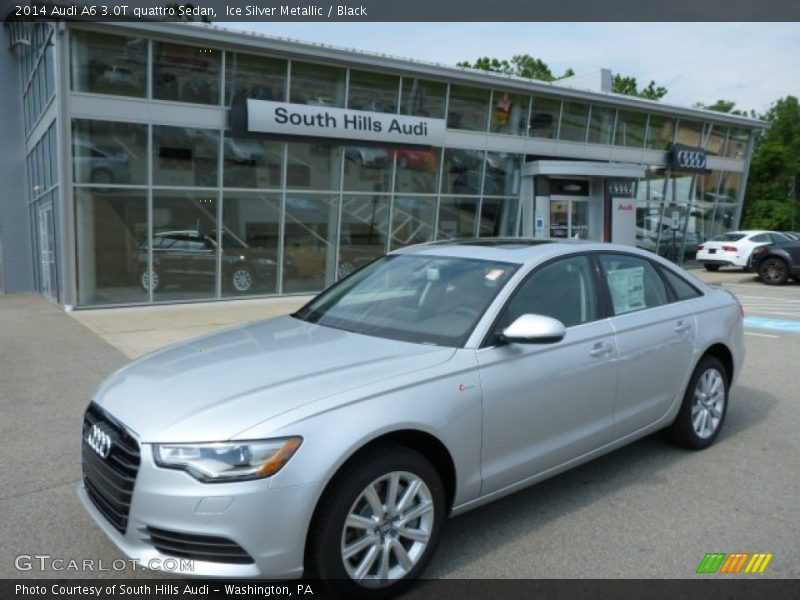Ice Silver Metallic / Black 2014 Audi A6 3.0T quattro Sedan