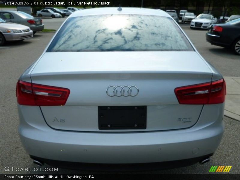 Ice Silver Metallic / Black 2014 Audi A6 3.0T quattro Sedan