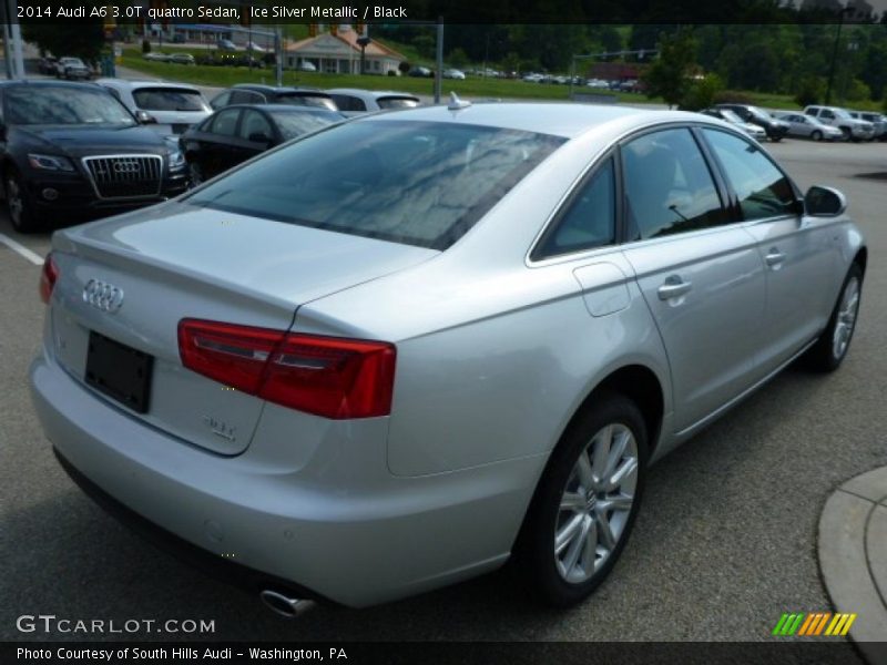 Ice Silver Metallic / Black 2014 Audi A6 3.0T quattro Sedan