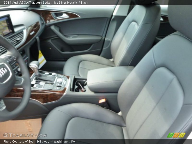 Ice Silver Metallic / Black 2014 Audi A6 3.0T quattro Sedan