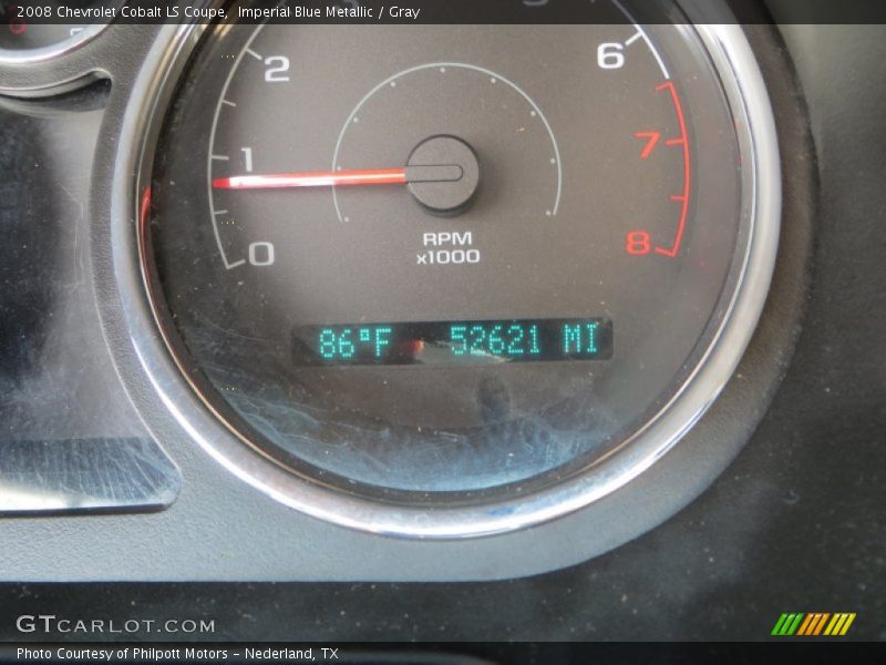 Imperial Blue Metallic / Gray 2008 Chevrolet Cobalt LS Coupe