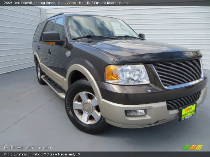 Dark Copper Metallic / Castano Brown Leather 2006 Ford Expedition King Ranch