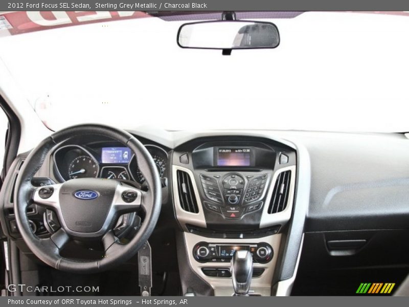 Sterling Grey Metallic / Charcoal Black 2012 Ford Focus SEL Sedan