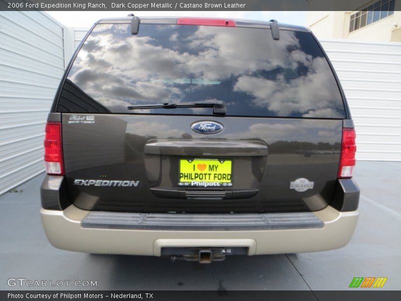 Dark Copper Metallic / Castano Brown Leather 2006 Ford Expedition King Ranch