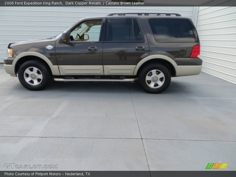 Dark Copper Metallic / Castano Brown Leather 2006 Ford Expedition King Ranch