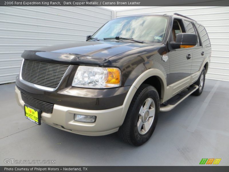 Dark Copper Metallic / Castano Brown Leather 2006 Ford Expedition King Ranch
