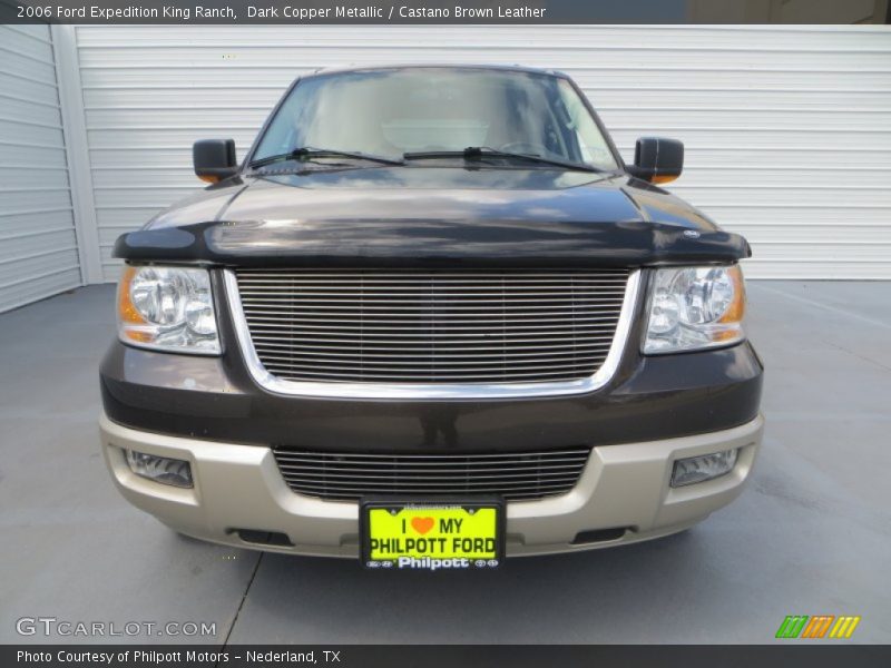 Dark Copper Metallic / Castano Brown Leather 2006 Ford Expedition King Ranch