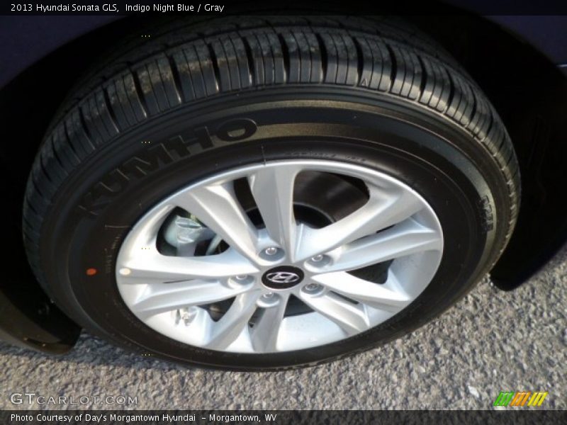 Indigo Night Blue / Gray 2013 Hyundai Sonata GLS