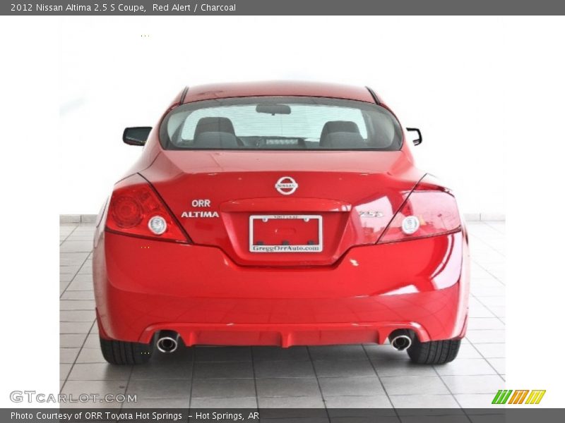 Red Alert / Charcoal 2012 Nissan Altima 2.5 S Coupe