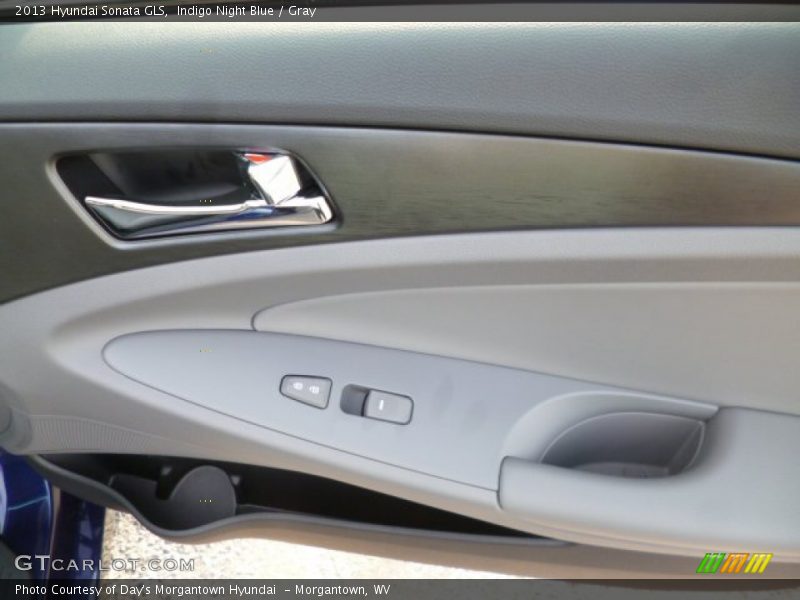 Indigo Night Blue / Gray 2013 Hyundai Sonata GLS