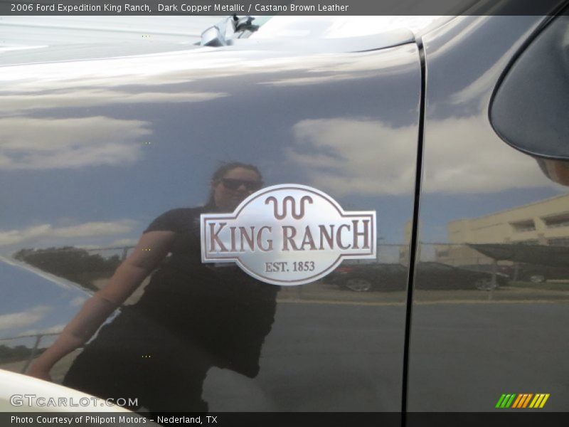 Dark Copper Metallic / Castano Brown Leather 2006 Ford Expedition King Ranch