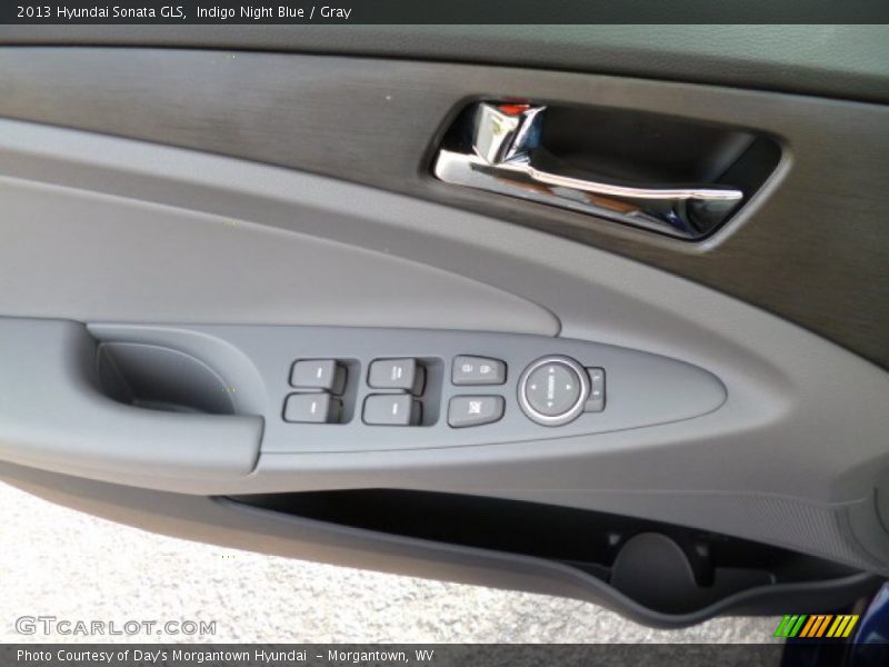 Indigo Night Blue / Gray 2013 Hyundai Sonata GLS