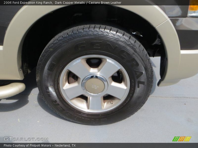 Dark Copper Metallic / Castano Brown Leather 2006 Ford Expedition King Ranch