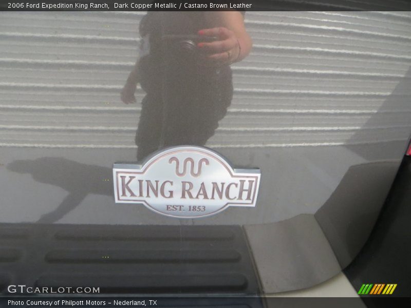 Dark Copper Metallic / Castano Brown Leather 2006 Ford Expedition King Ranch