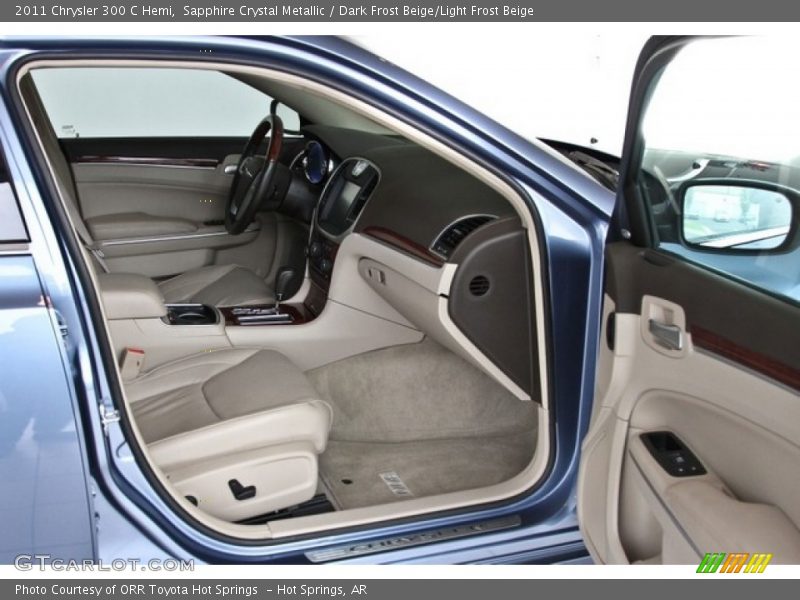 Sapphire Crystal Metallic / Dark Frost Beige/Light Frost Beige 2011 Chrysler 300 C Hemi