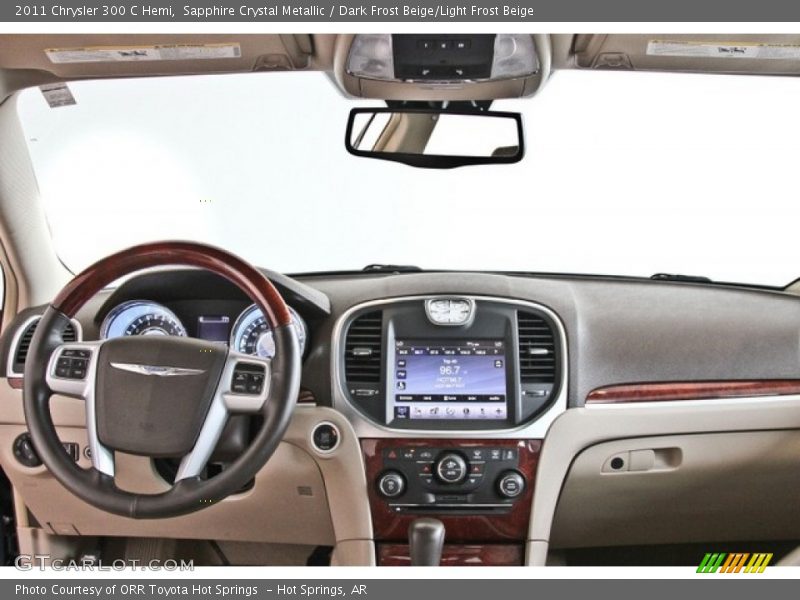 Sapphire Crystal Metallic / Dark Frost Beige/Light Frost Beige 2011 Chrysler 300 C Hemi
