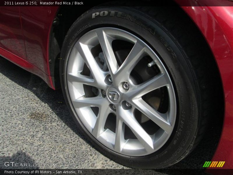 Matador Red Mica / Black 2011 Lexus IS 250