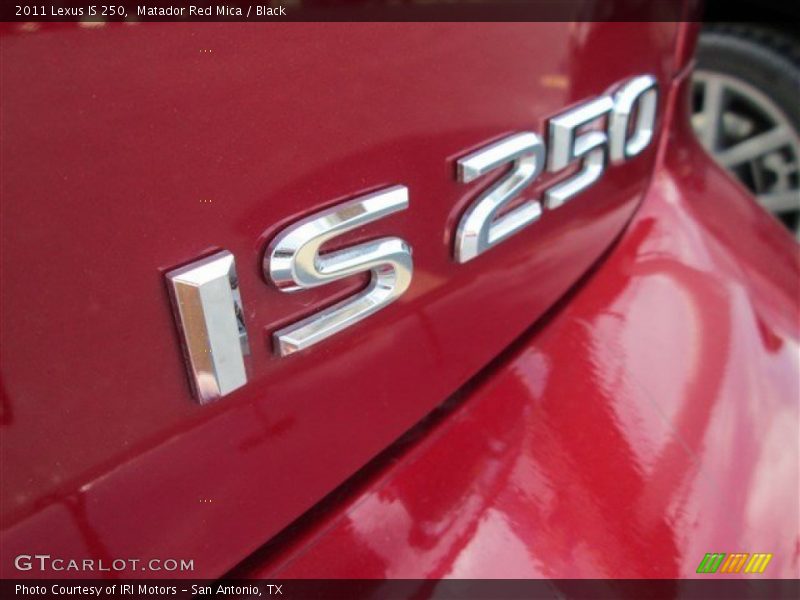 Matador Red Mica / Black 2011 Lexus IS 250