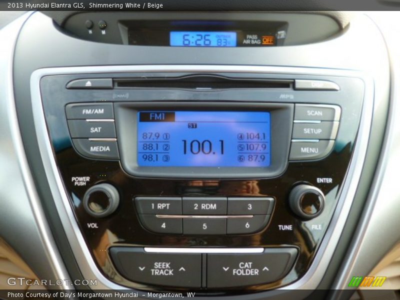 Shimmering White / Beige 2013 Hyundai Elantra GLS