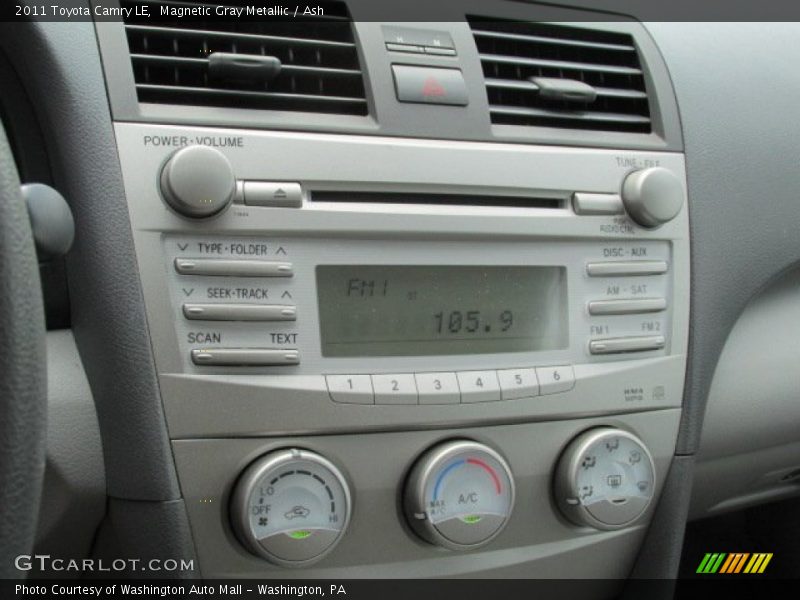 Magnetic Gray Metallic / Ash 2011 Toyota Camry LE