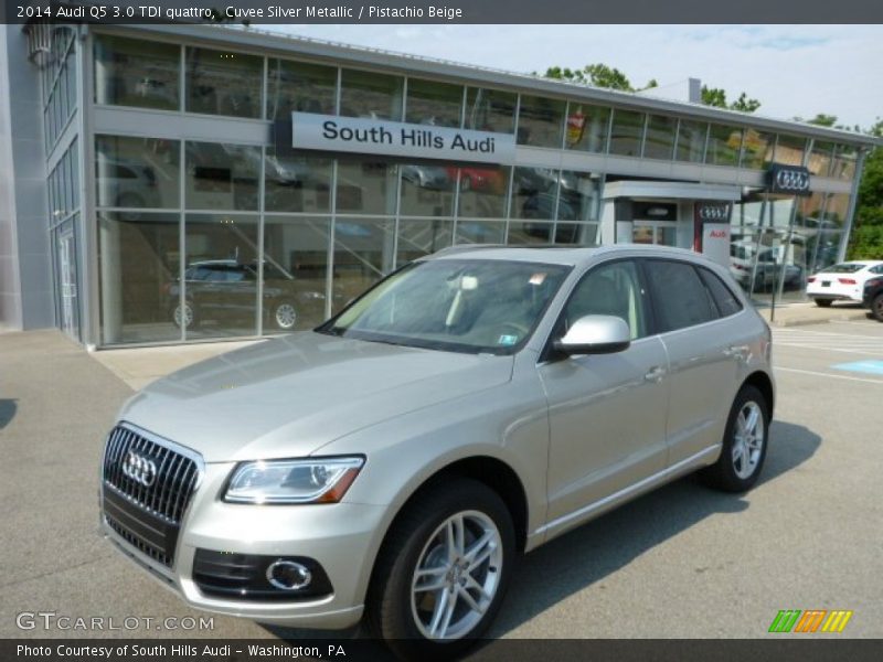 Cuvee Silver Metallic / Pistachio Beige 2014 Audi Q5 3.0 TDI quattro