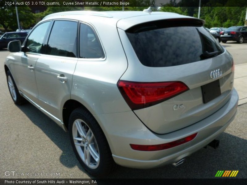 Cuvee Silver Metallic / Pistachio Beige 2014 Audi Q5 3.0 TDI quattro