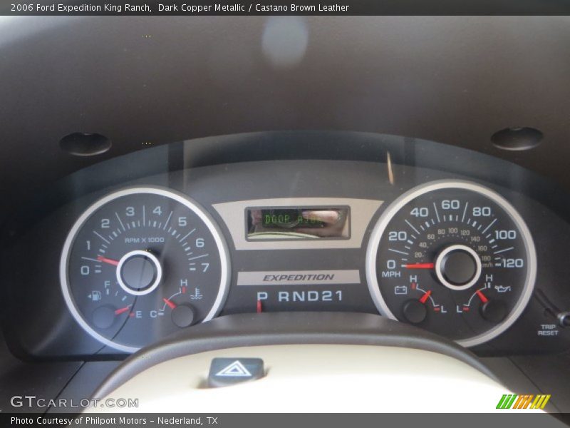 Dark Copper Metallic / Castano Brown Leather 2006 Ford Expedition King Ranch