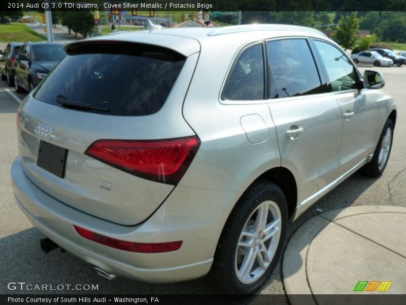 Cuvee Silver Metallic / Pistachio Beige 2014 Audi Q5 3.0 TDI quattro