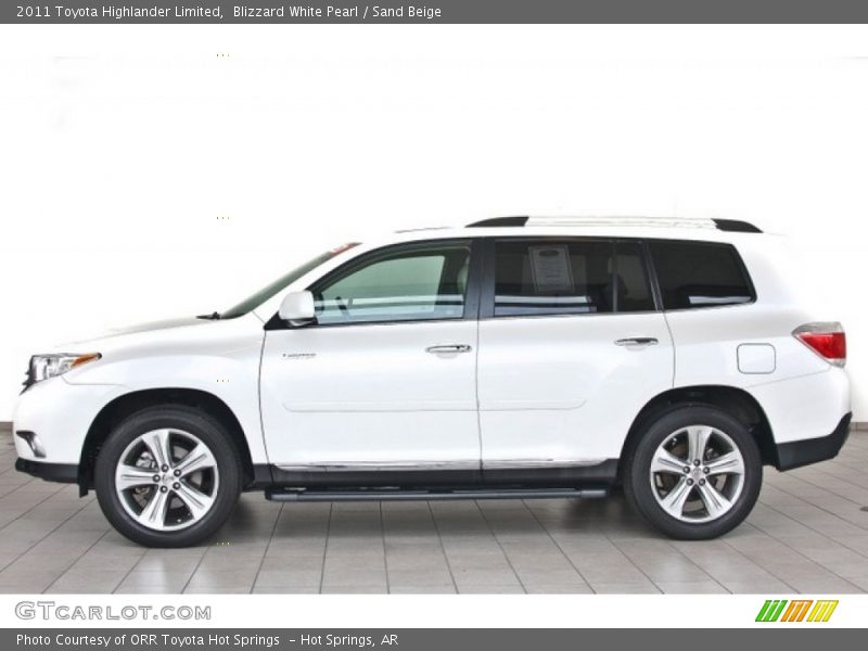 Blizzard White Pearl / Sand Beige 2011 Toyota Highlander Limited