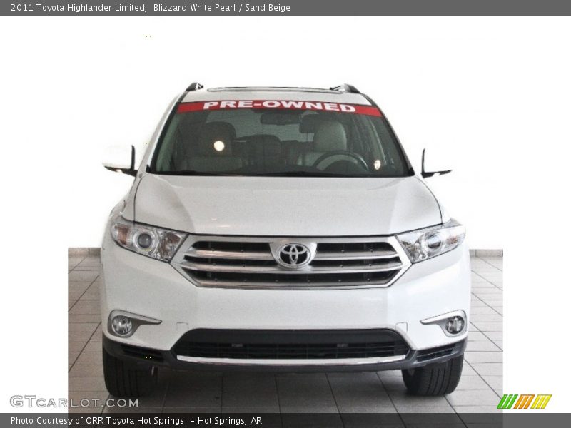 Blizzard White Pearl / Sand Beige 2011 Toyota Highlander Limited