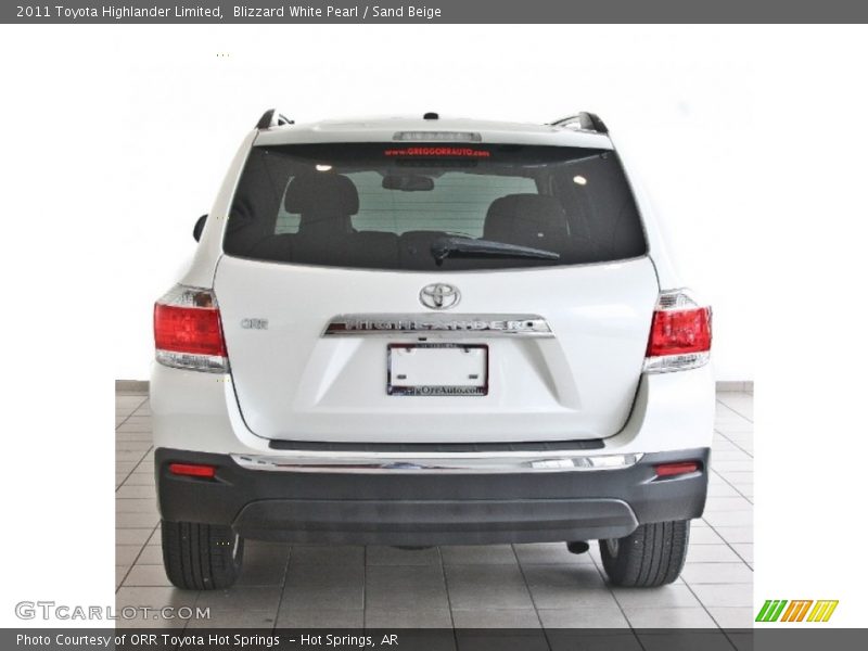 Blizzard White Pearl / Sand Beige 2011 Toyota Highlander Limited