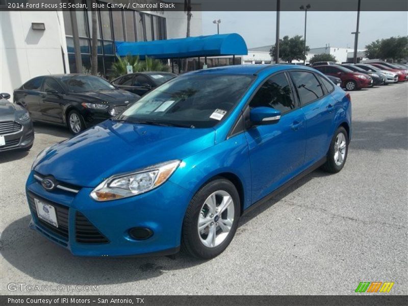 Blue Candy / Charcoal Black 2014 Ford Focus SE Sedan