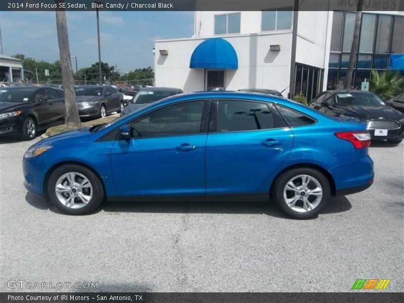 Blue Candy / Charcoal Black 2014 Ford Focus SE Sedan