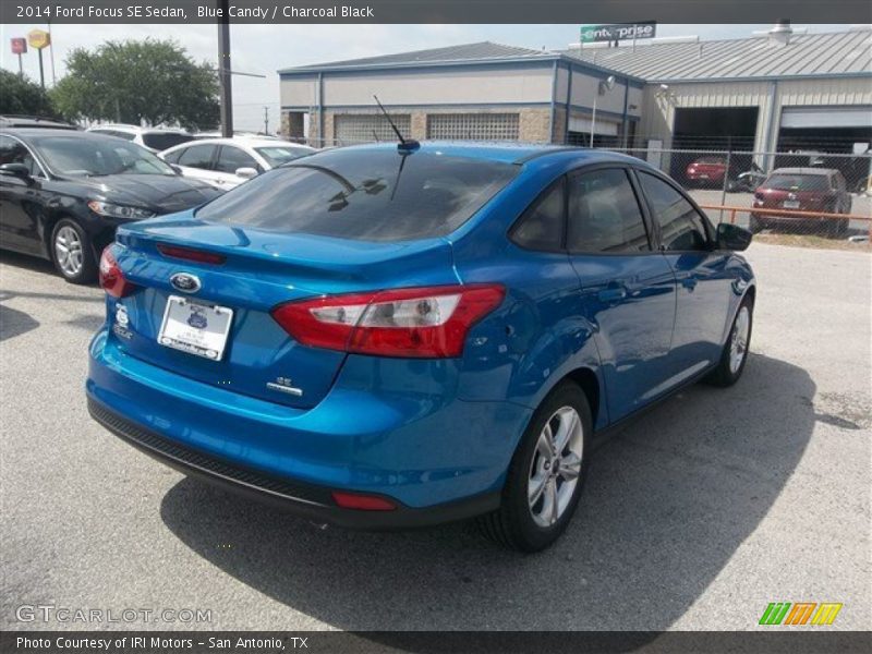 Blue Candy / Charcoal Black 2014 Ford Focus SE Sedan