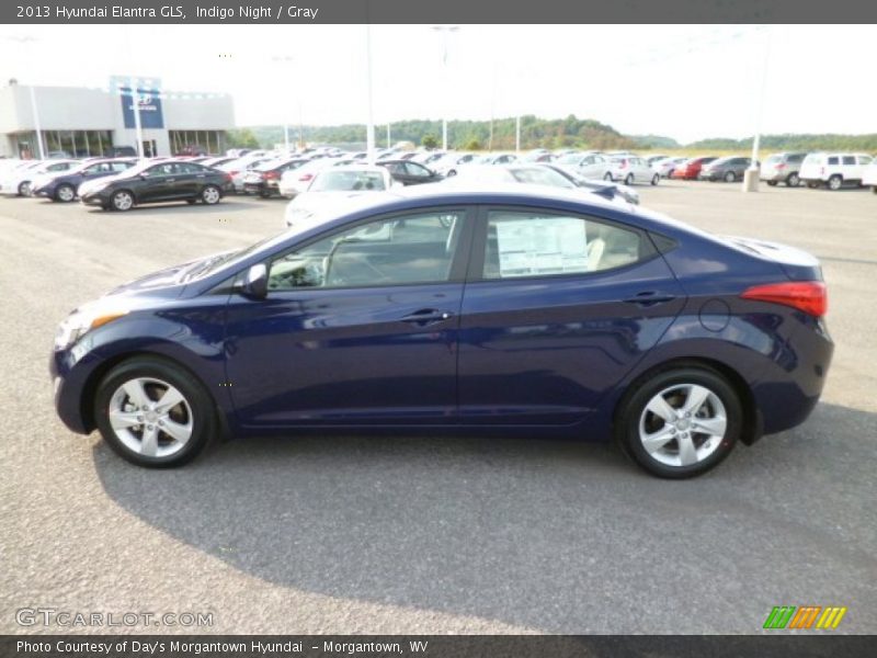 Indigo Night / Gray 2013 Hyundai Elantra GLS