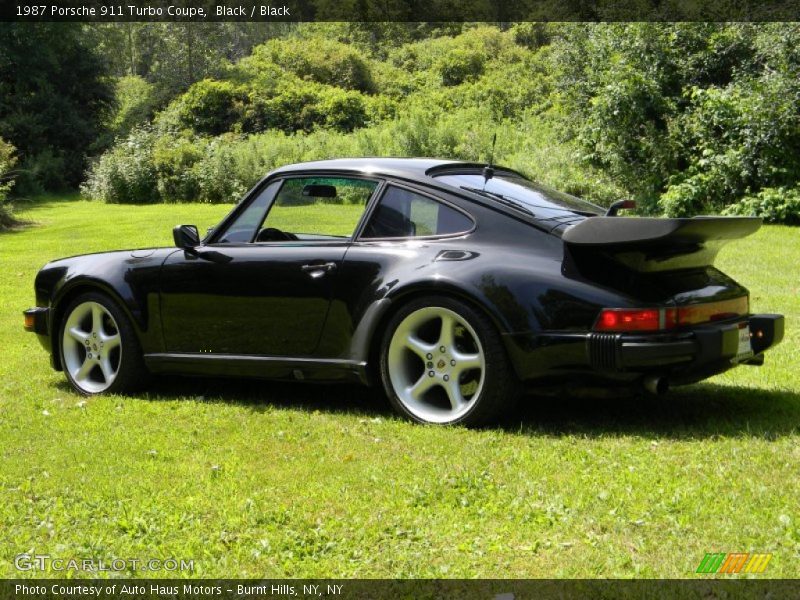 Black / Black 1987 Porsche 911 Turbo Coupe