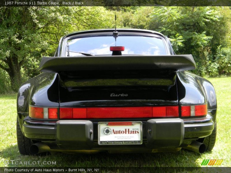 Black / Black 1987 Porsche 911 Turbo Coupe