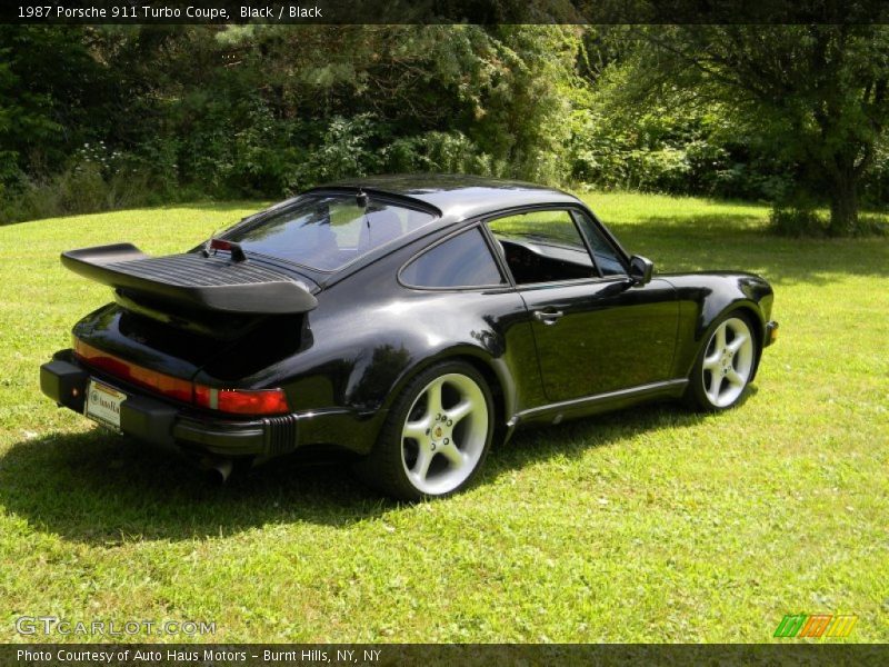 Black / Black 1987 Porsche 911 Turbo Coupe
