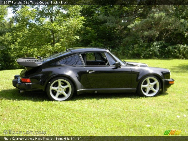 Black / Black 1987 Porsche 911 Turbo Coupe
