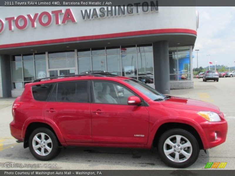 Barcelona Red Metallic / Ash 2011 Toyota RAV4 Limited 4WD