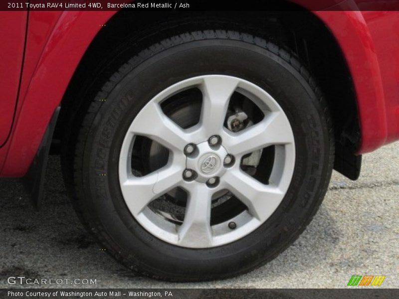 Barcelona Red Metallic / Ash 2011 Toyota RAV4 Limited 4WD