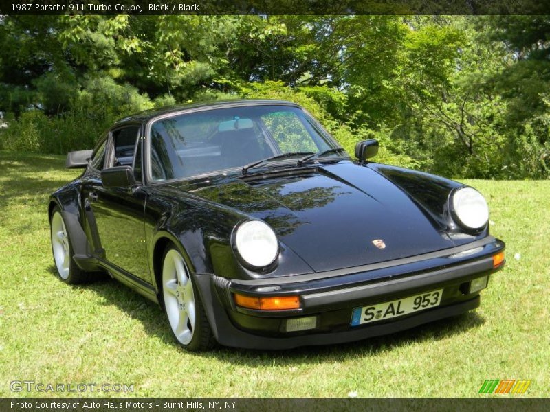 Black / Black 1987 Porsche 911 Turbo Coupe