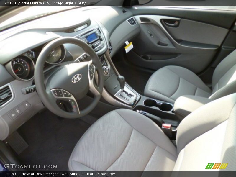Indigo Night / Gray 2013 Hyundai Elantra GLS